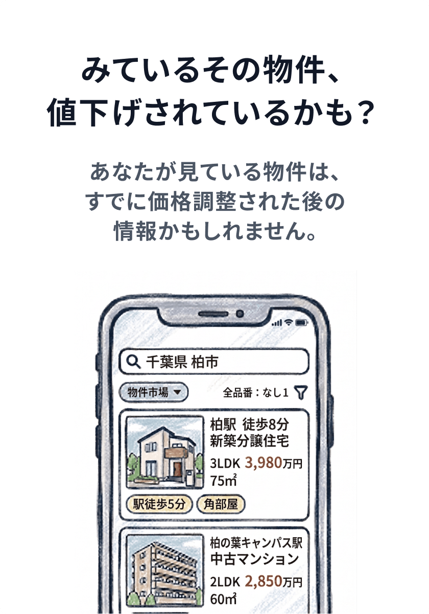 みているその物件、値下げされているかも？