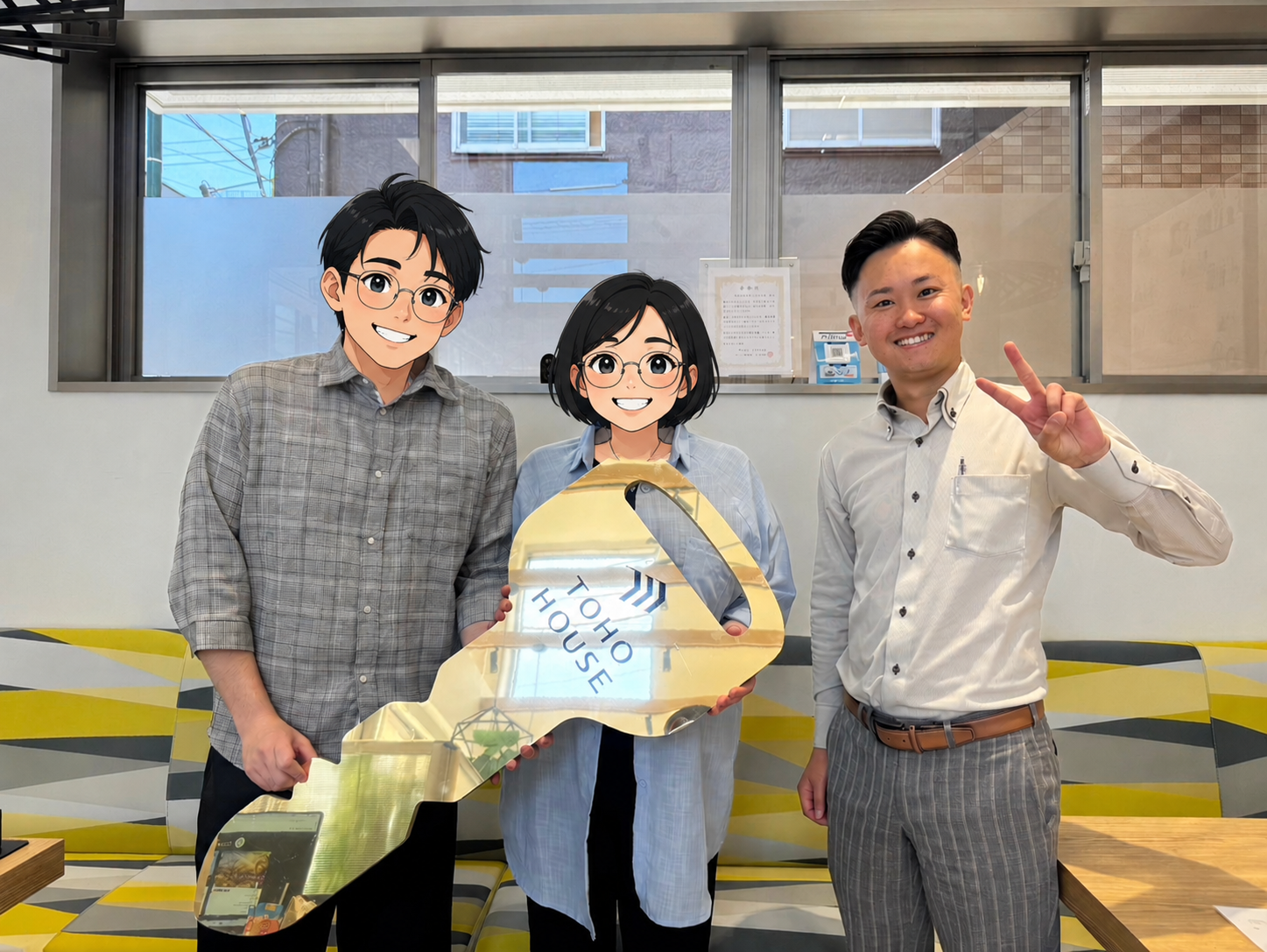 話しやすく爽やかな担当者